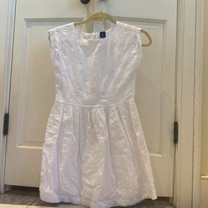 White gap kids dress with flowers